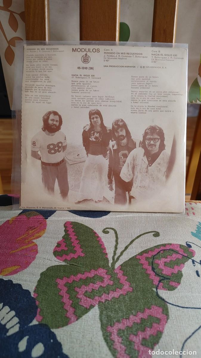 Discos de vinilo: MODULOS-SINGLE PERDIDO EN MIS RECUERDOS - Foto 2