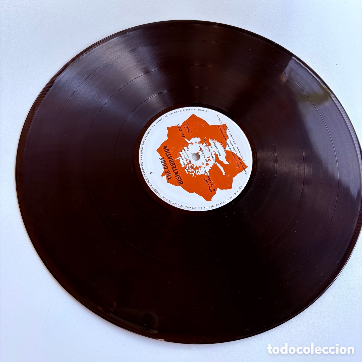 Discos de vinilo: Lp the cure disintegration edici&oacute;n espa&ntilde;ola de 1989 - Foto 6