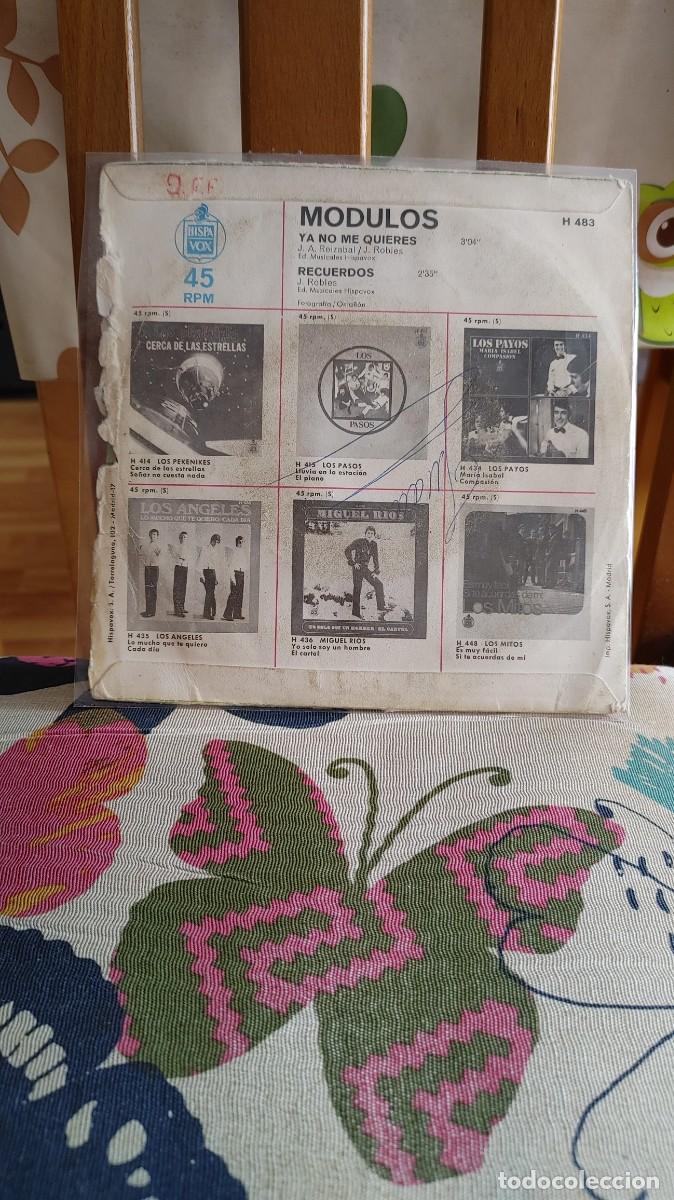 Discos de vinilo: MODULOS-SINGLE YA NO ME QUIERES - Foto 2