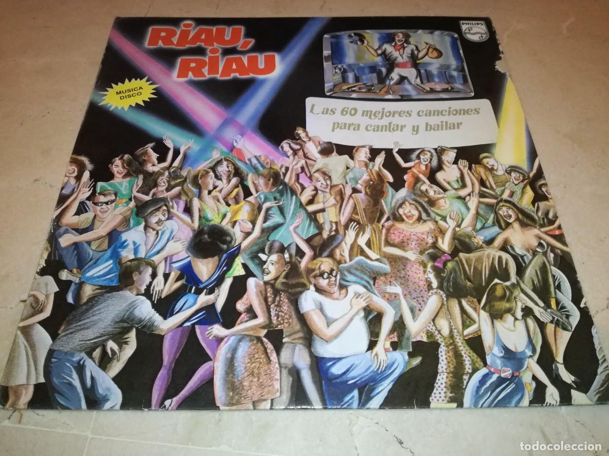 Discos de vinilo: RIAU, RIAU-LAS 60 MEJORES CANCIONES PARA CANTAR Y BAILAR-ORIGINAL ESPA&Ntilde;OL 1984