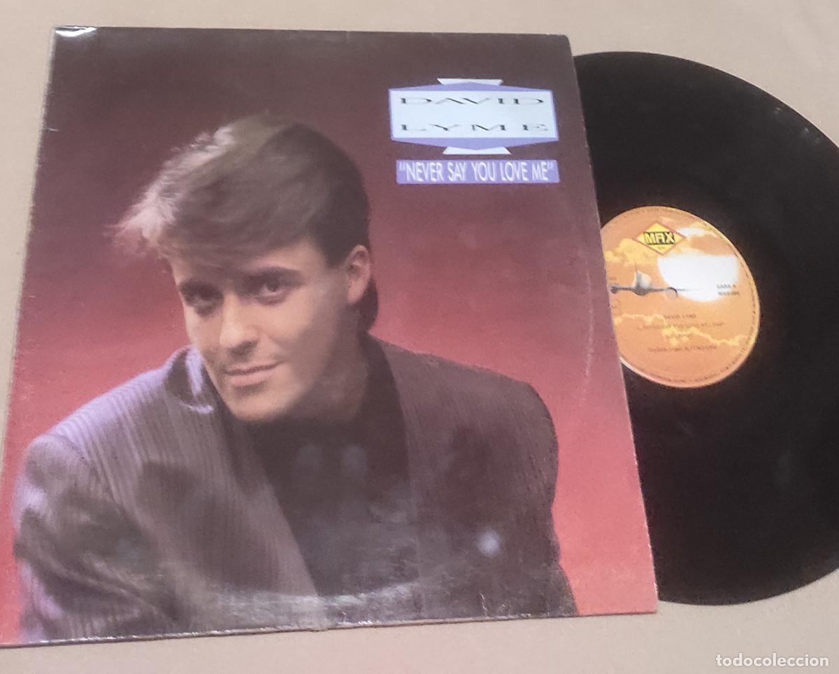 Discos de vinilo: David Lyme &ndash; Never Say You Love Me. MAXI -ESPA&Ntilde;A- ITALO DISCO.