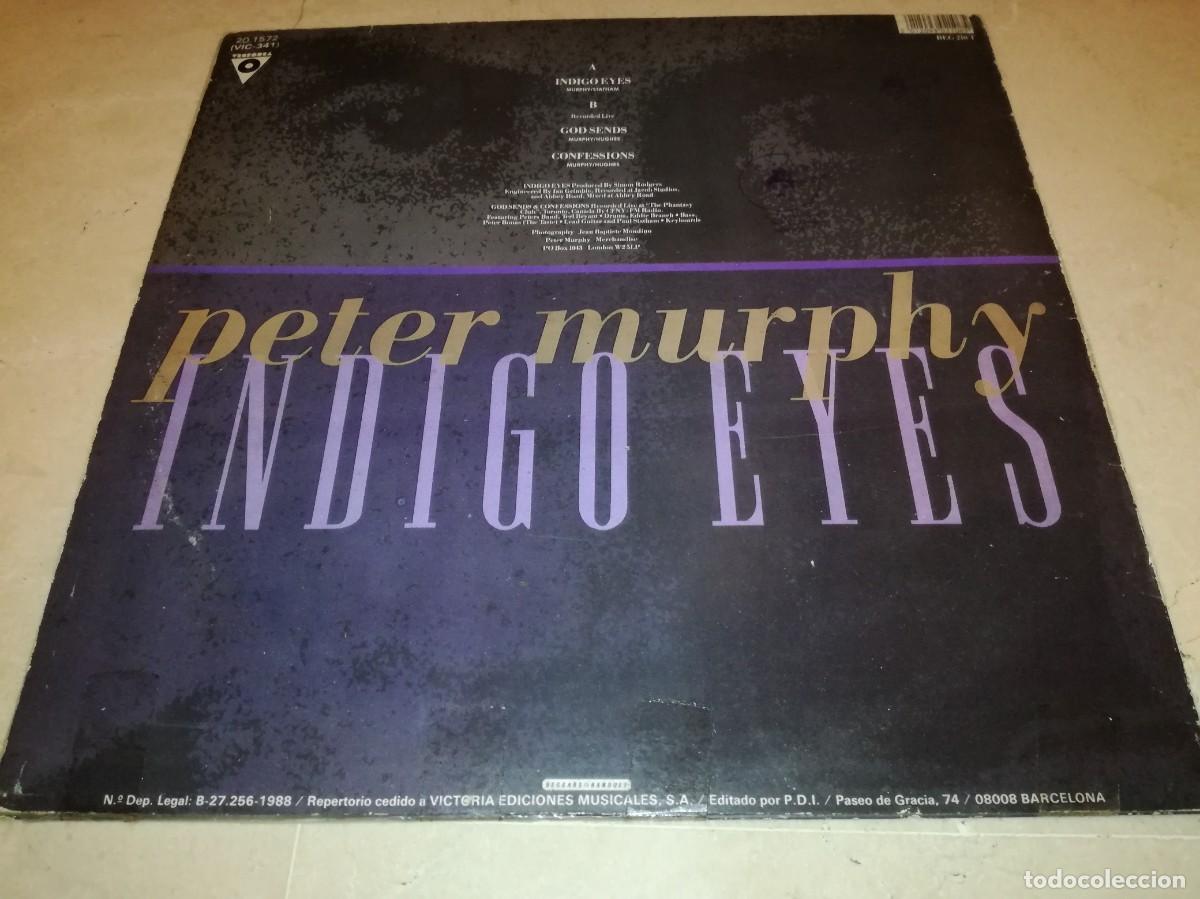 Discos de vinilo: PETER MURPHY-INDIGO EYES-ORIGINAL ESPA&Ntilde;OL 1988 - Foto 2