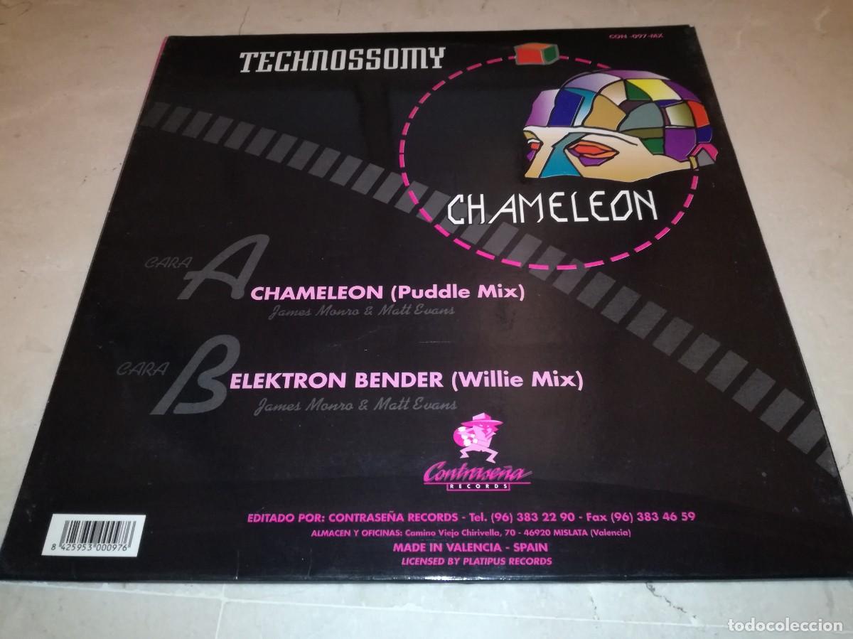 Discos de vinilo: TECHNOSSOMY-CHAMELEON-ORIGINAL ESPA&Ntilde;OL 1994 - Foto 2