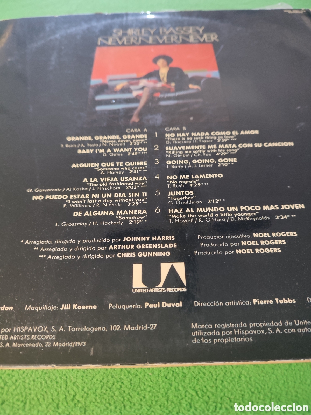 Discos de vinilo: Shirley Bassey - Never , Never, Never 1973 - Foto 3