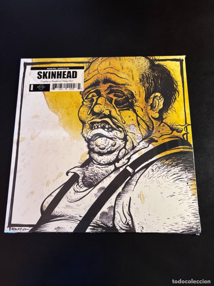 Discos de vinilo: Skinhead Everything Was Beautiful And Nothing Hurt Disco de vinilo azul metalizado LP punk oi!