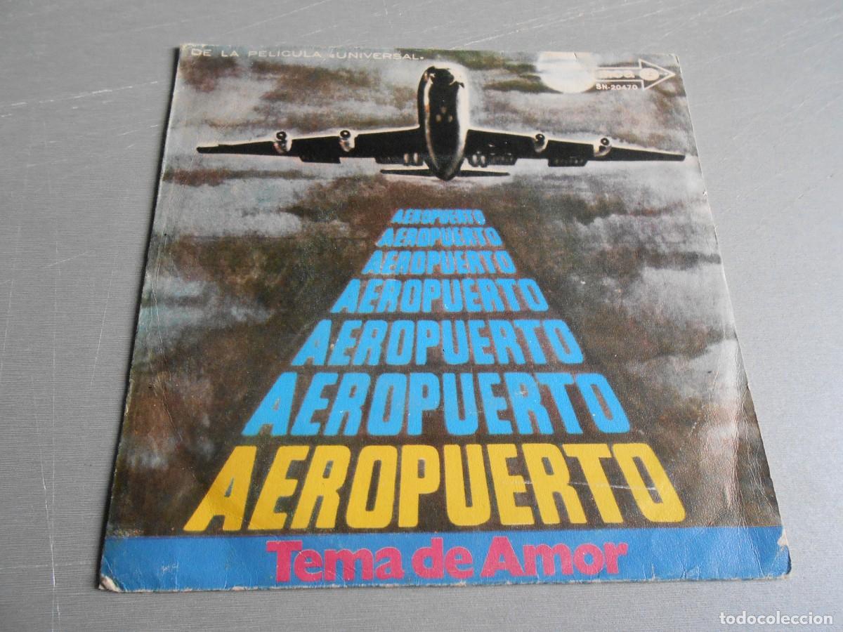 Discos de vinilo: AEROPUERTO - Banda Sonora -, SG , &rdquo;AEROPUERTO&rdquo; Tema de amor + 1, A&Ntilde;O 1970, MCA, SN-20.470