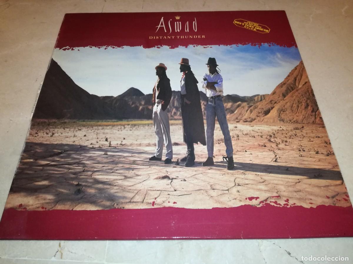 Discos de vinilo: ASWAD-DISTANT THUNDER-ORIGINAL ESPA&Ntilde;OL 1988 - Foto 1
