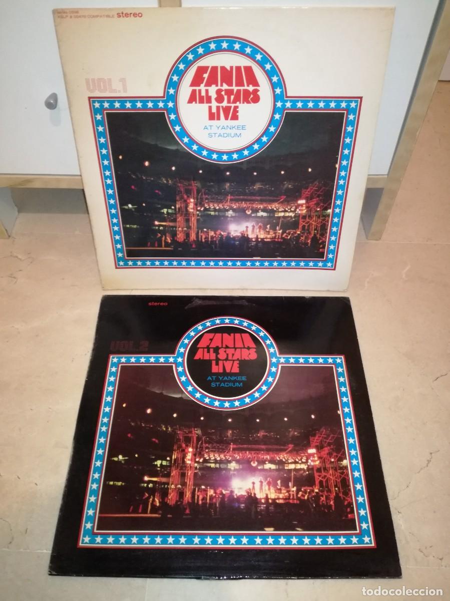 Discos de vinilo: 2 LPs DE FANIA ALL STARS LIVE AT YANKEE STADIUM-VOL. 1 Y 2