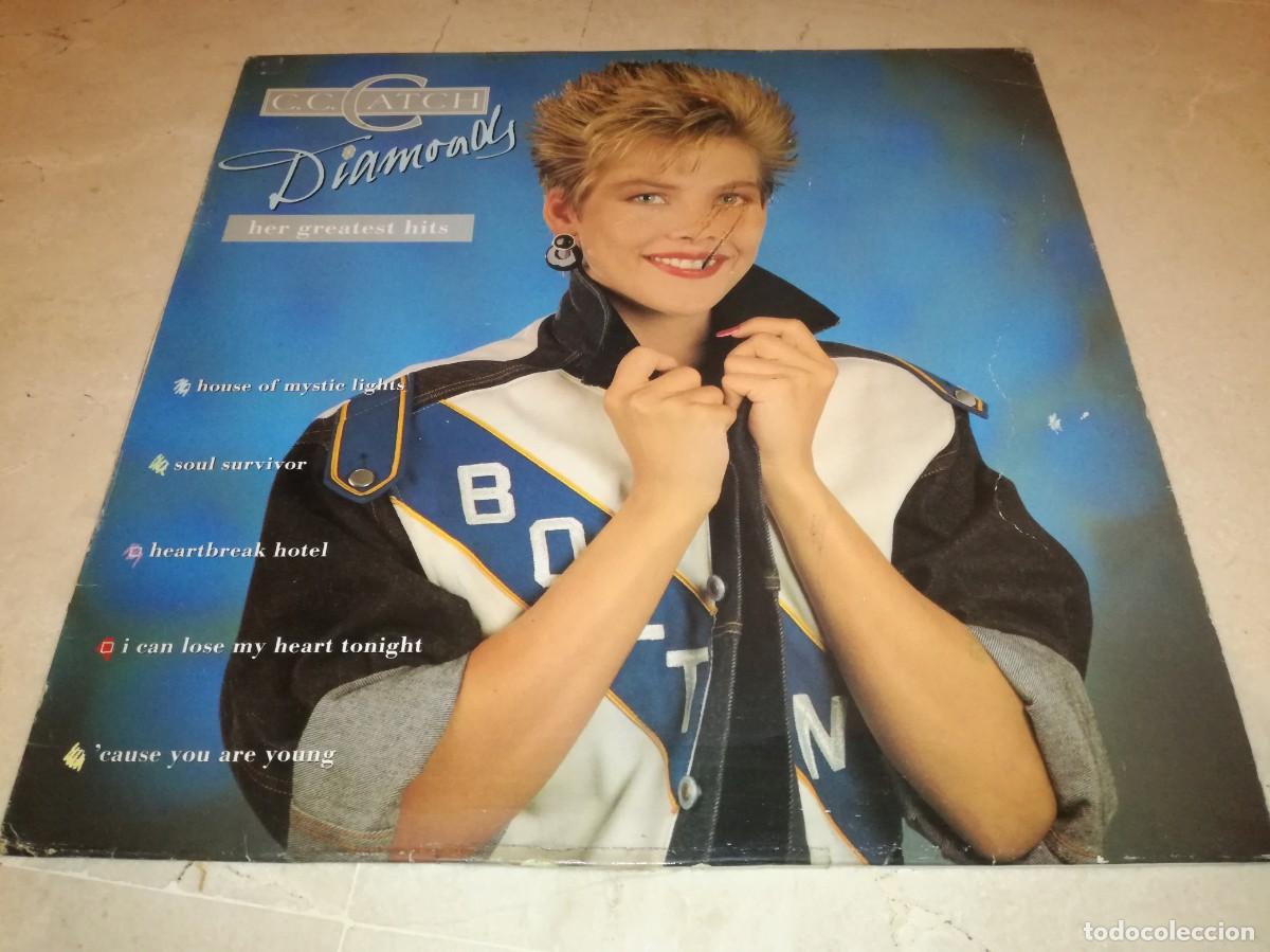 Discos de vinilo: C.C. CATCH-DIAMONDS-HER GREATEST HITS-ORIGINAL ESPA&Ntilde;OL 1988