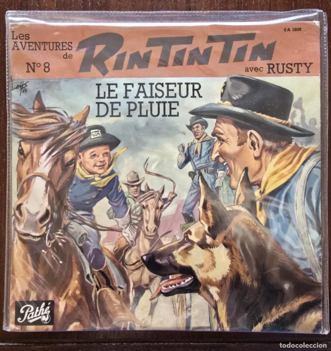 Discos de vinilo: Disco Single.Les Aventures de Rin Tin Tin avec Rusty N&ordm;8.a&ntilde;o 1963
