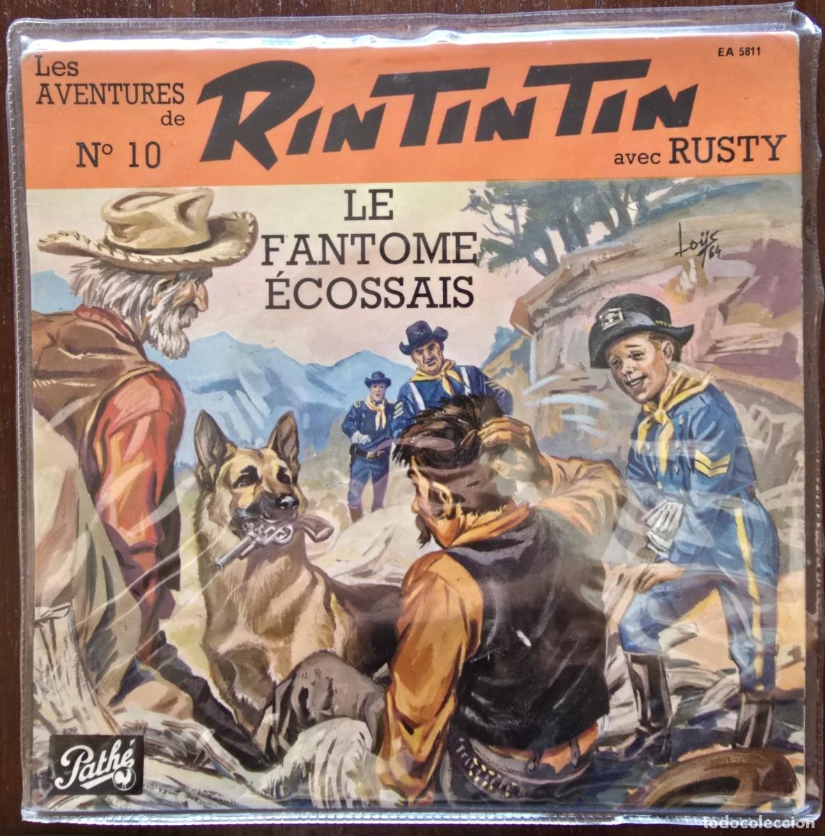 Discos de vinilo: Disco Single.Les Aventures de Rin Tin Tin avec Rusty N&ordm;10.a&ntilde;o 1963