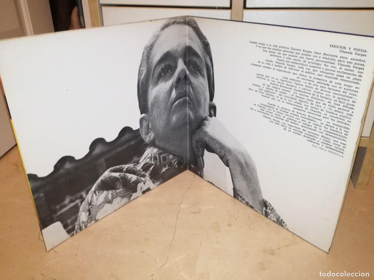 Discos de vinilo: CHAVELA VARGAS-NOCHE DE RONDA-GATEFOLD-ORIGINAL 1972 - Foto 3