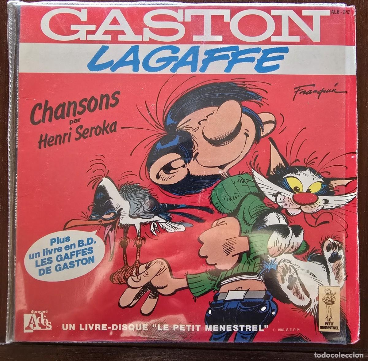 Discos de vinilo: Disco Single.Henry Seroka.Les Chansons Gaston Lagaffe + Comic.1983