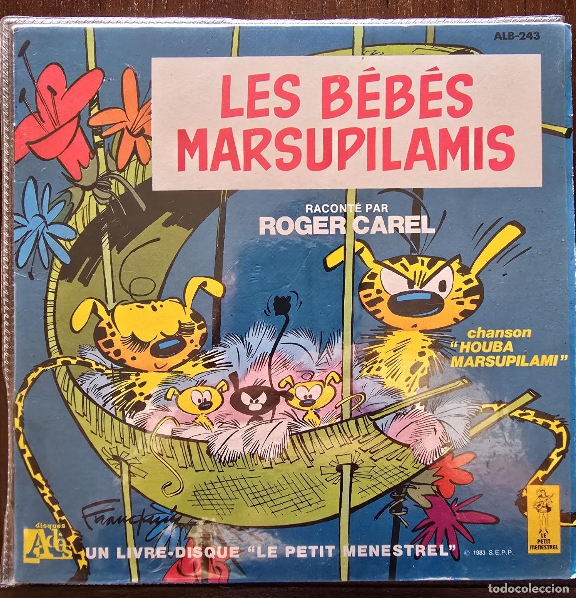 Discos de vinilo: Disco Single.Roger Carel.Les Bebes Masrsupilamis + Comic.1983