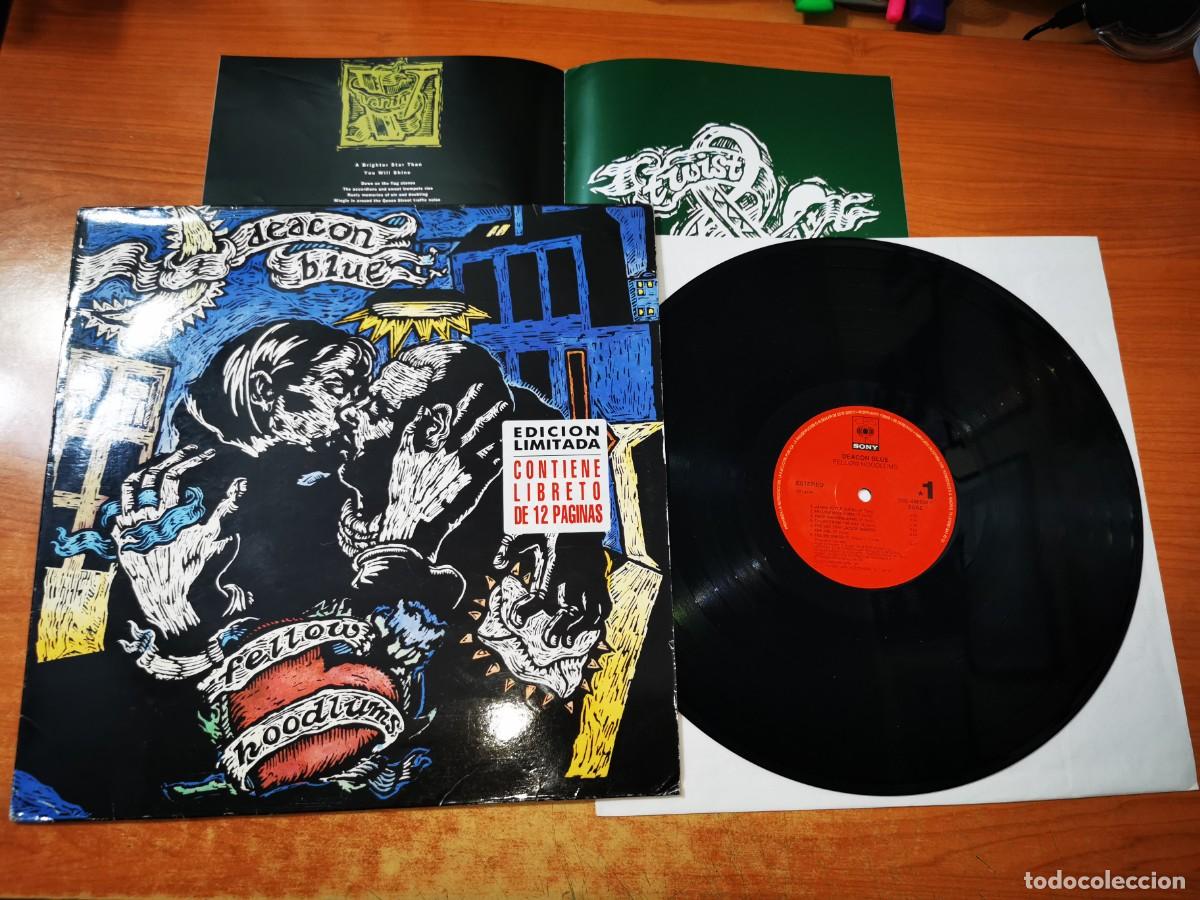 Discos de vinilo: DEACON BLUE Fellow hoodlums LP VINILO SELLO PROMO 1991 CON FOLLETO 12 PAGINAS CONTIENE 12 TEMAS
