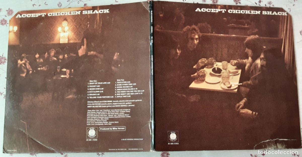 Discos de vinilo: Lp CHICKEN SHACK, ACCEPT, original americano 1970