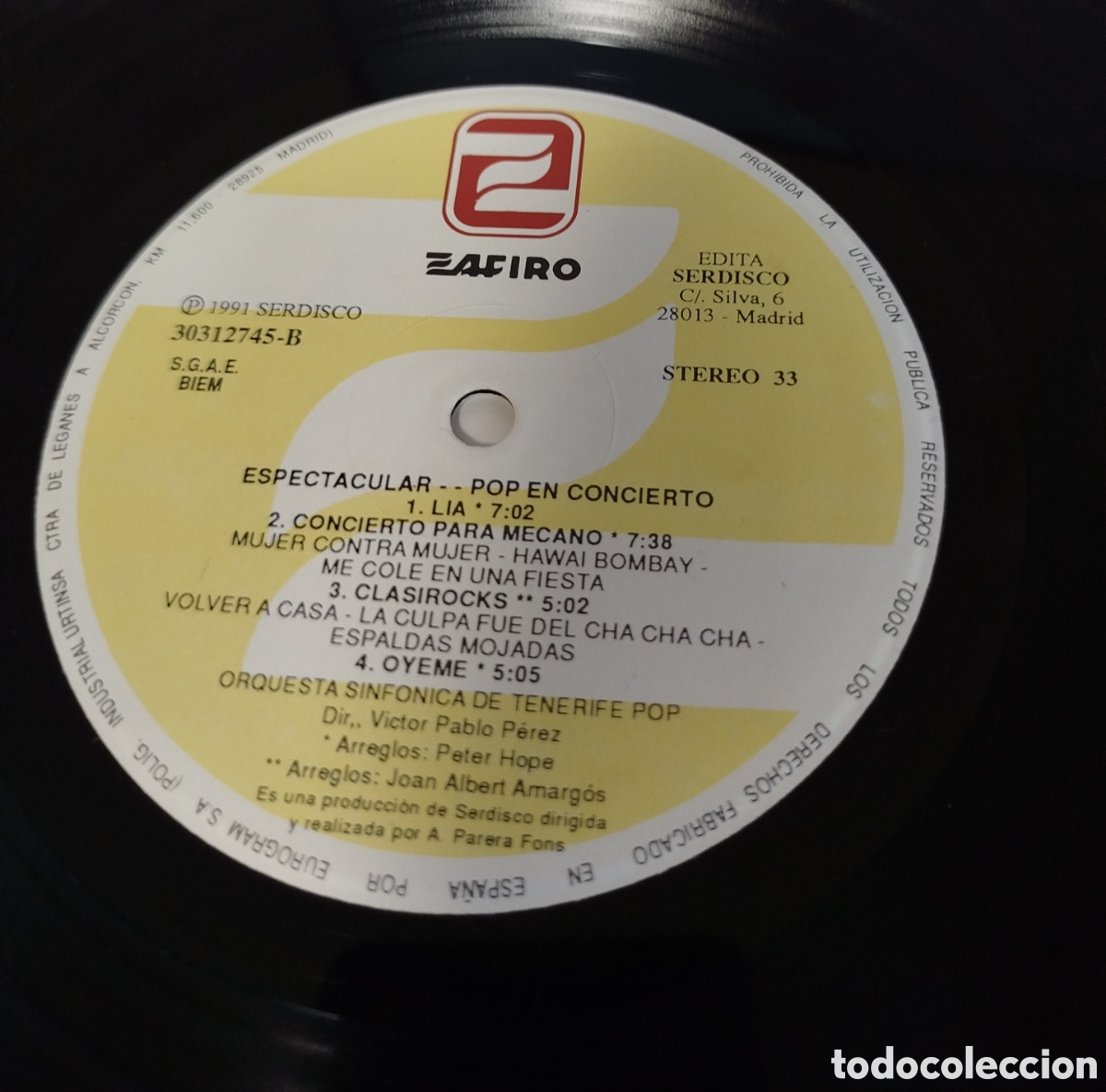 Discos de vinilo: Espectacular - Pop en concierto - Foto 3