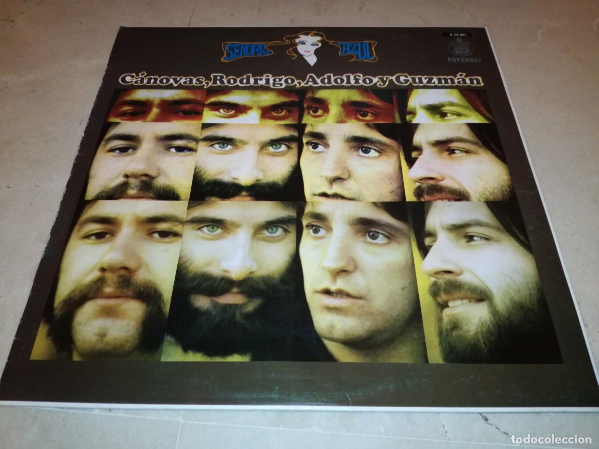 Discos de vinilo: C&Aacute;NOVAS, RODRIGO, ADOLFO Y GUZM&Aacute;N-SE&Ntilde;ORA AZUL-CONTIENE ENCARTE-EN MUY BUEN ESTADO