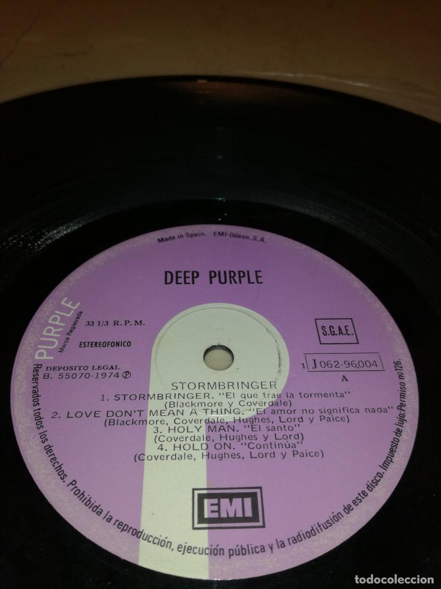 Discos de vinilo: DEEP PURPLE-STORMBRINGER-ORIGINAL ESPA&Ntilde;OL 1974 - Foto 3