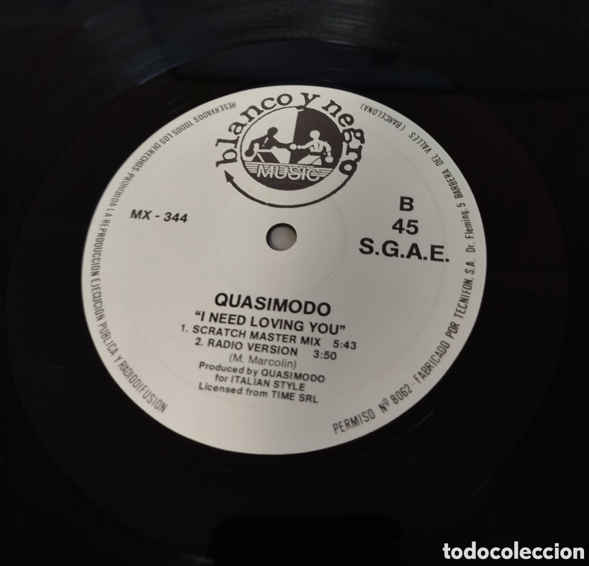 Discos de vinilo: Quasimodo - I need loving you - Foto 3