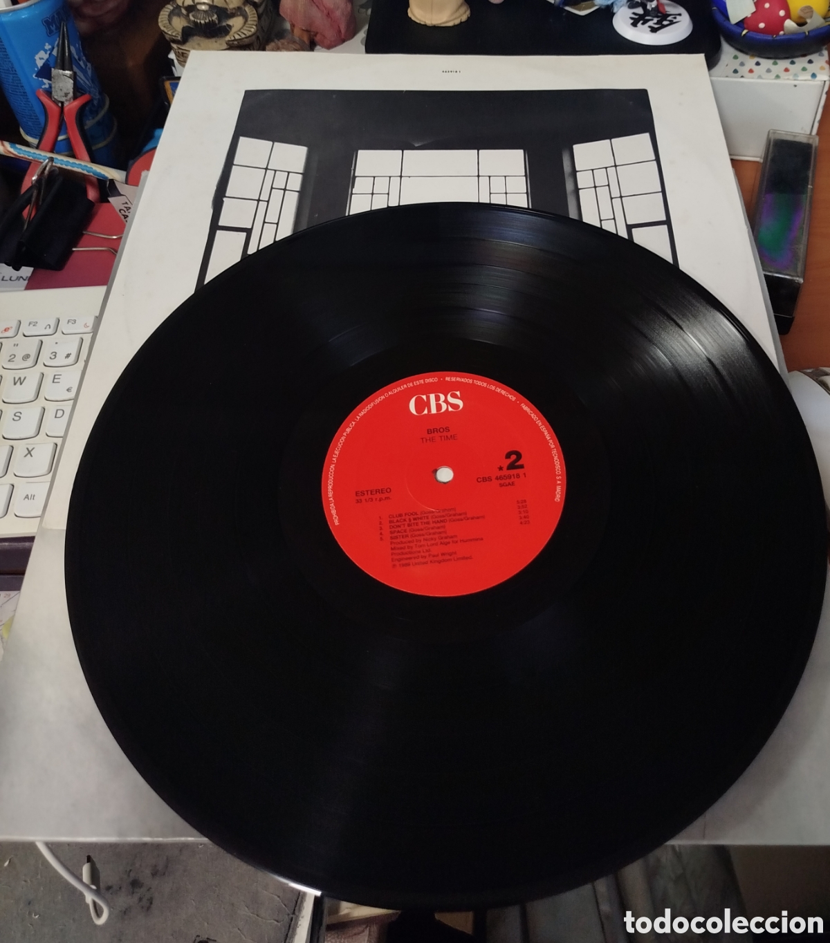 Discos de vinilo: Bros - The time. Edici&oacute;n espa&ntilde;ola - Foto 2
