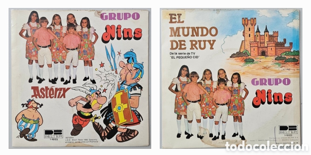 Discos de vinilo: GRUPO NINS - Asterix y Ruy El Peque&ntilde;o Cid (Espa&ntilde;a - Belter - 1980) TOP INFANTIL