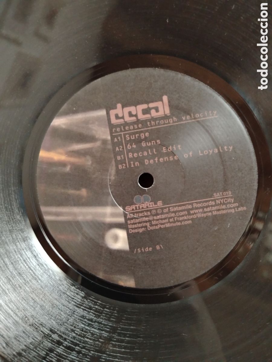 Discos de vinilo: DECAL - Release Through Velocity 2Lp (Techno / Electro) - Foto 3