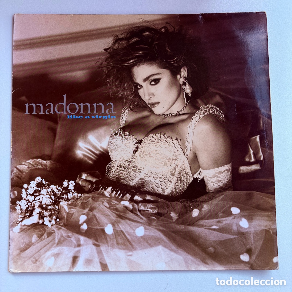 Discos de vinilo: Lp madonna like a virgin edici&oacute;n europea de 1985