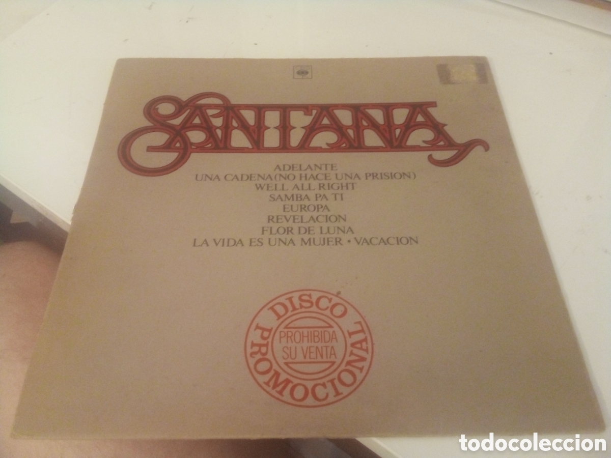Discos de vinilo: SANTANA ( S&Oacute;LO CARPETA ) Promocional Espa&ntilde;a DISCO NO INCLU&Iacute;DO