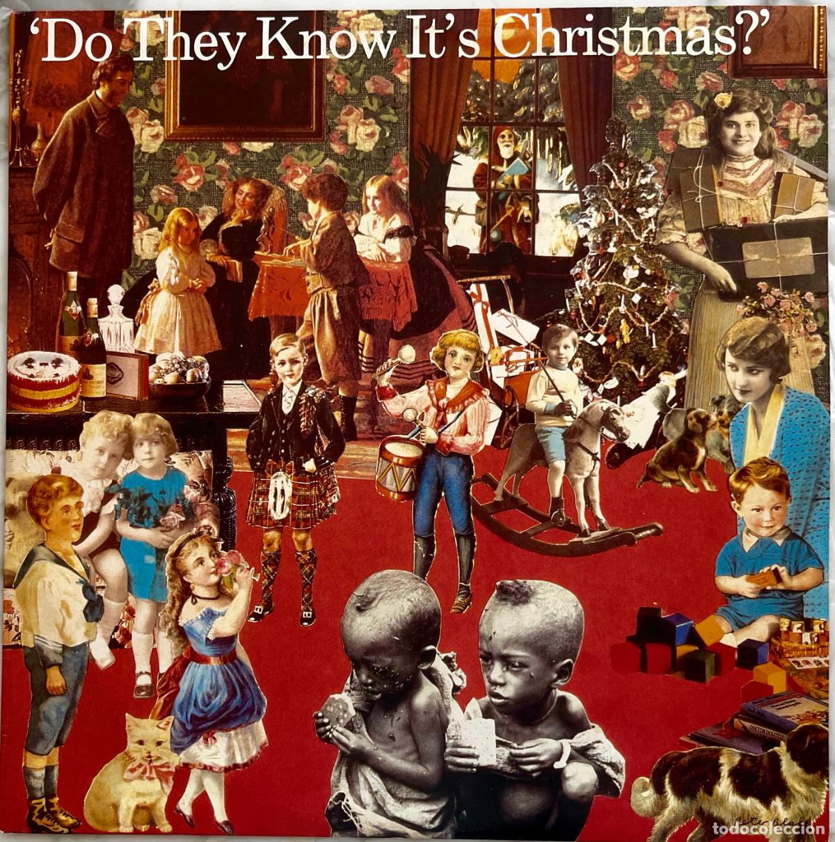 Discos de vinilo: DO THEY KNOW IT&acute;S CHRISTMAS. BONO. G. MICHAEL. BOWIE. PAUL McCARTNEY... MAXISINGLE ESPA&Ntilde;A 3 TEMAS