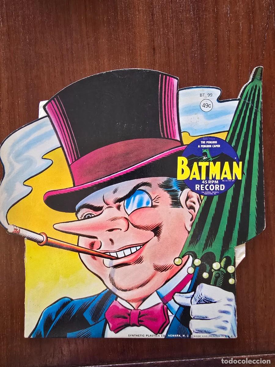 Discos de vinilo: Disco Single.Batman 45 rpm Record.The Penguin a Penguin Caper