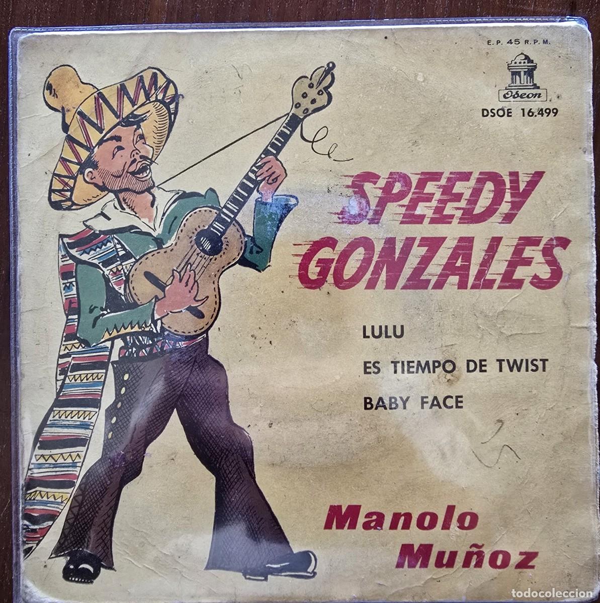 Discos de vinilo: Disco Single.Manolo Mu&ntilde;oz.Speedy Gonzalez.1962 - Foto 1