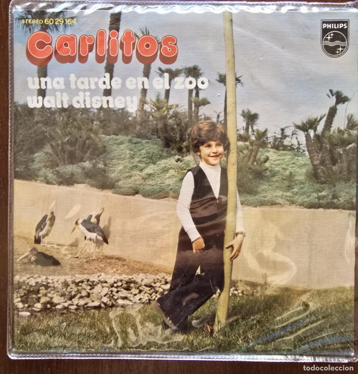 Discos de vinilo: Disco Single.Carlitos.Una tarde en el Zoo.1972