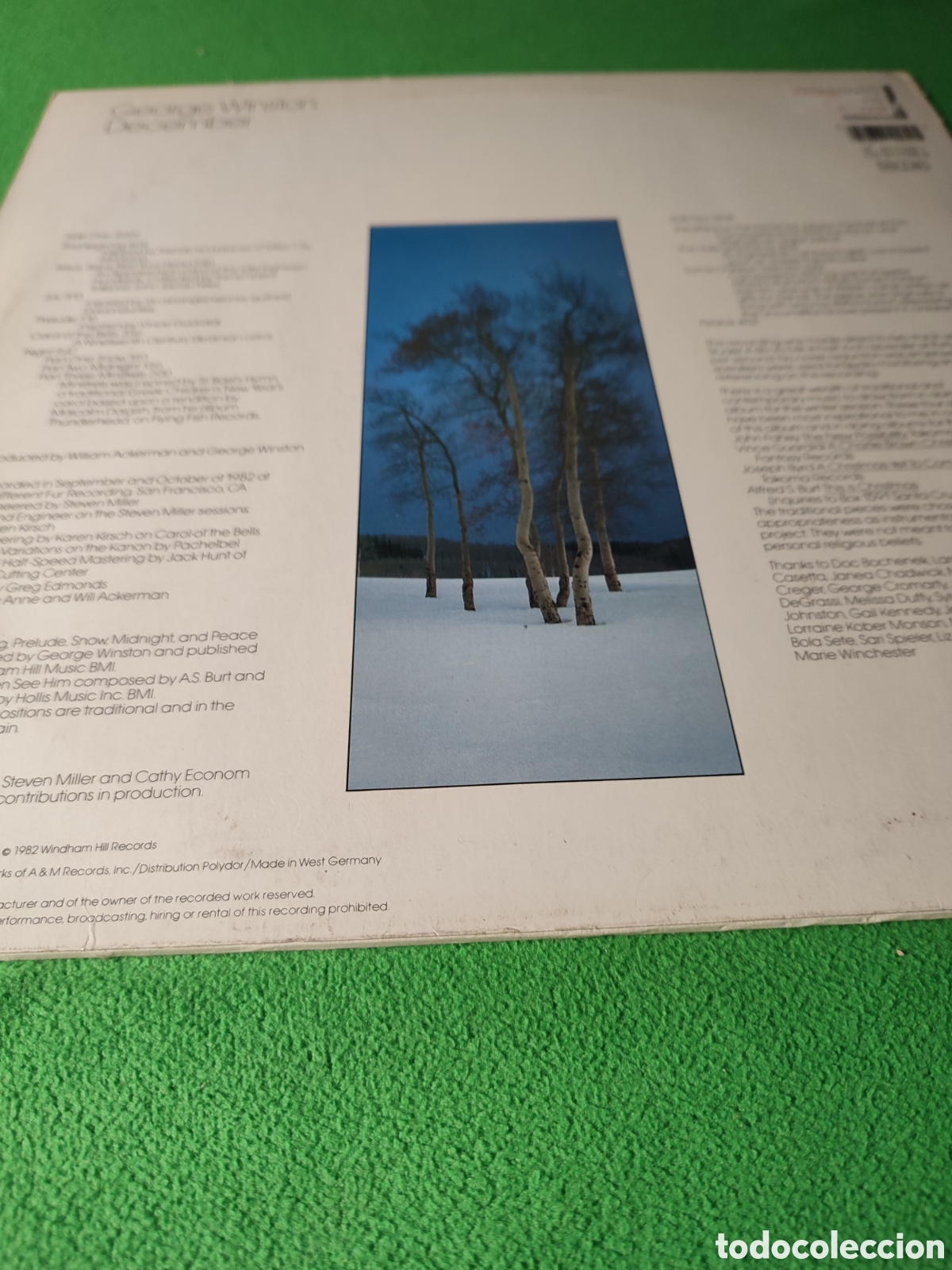 Discos de vinilo: George Winston - Piano solos - December - Foto 2