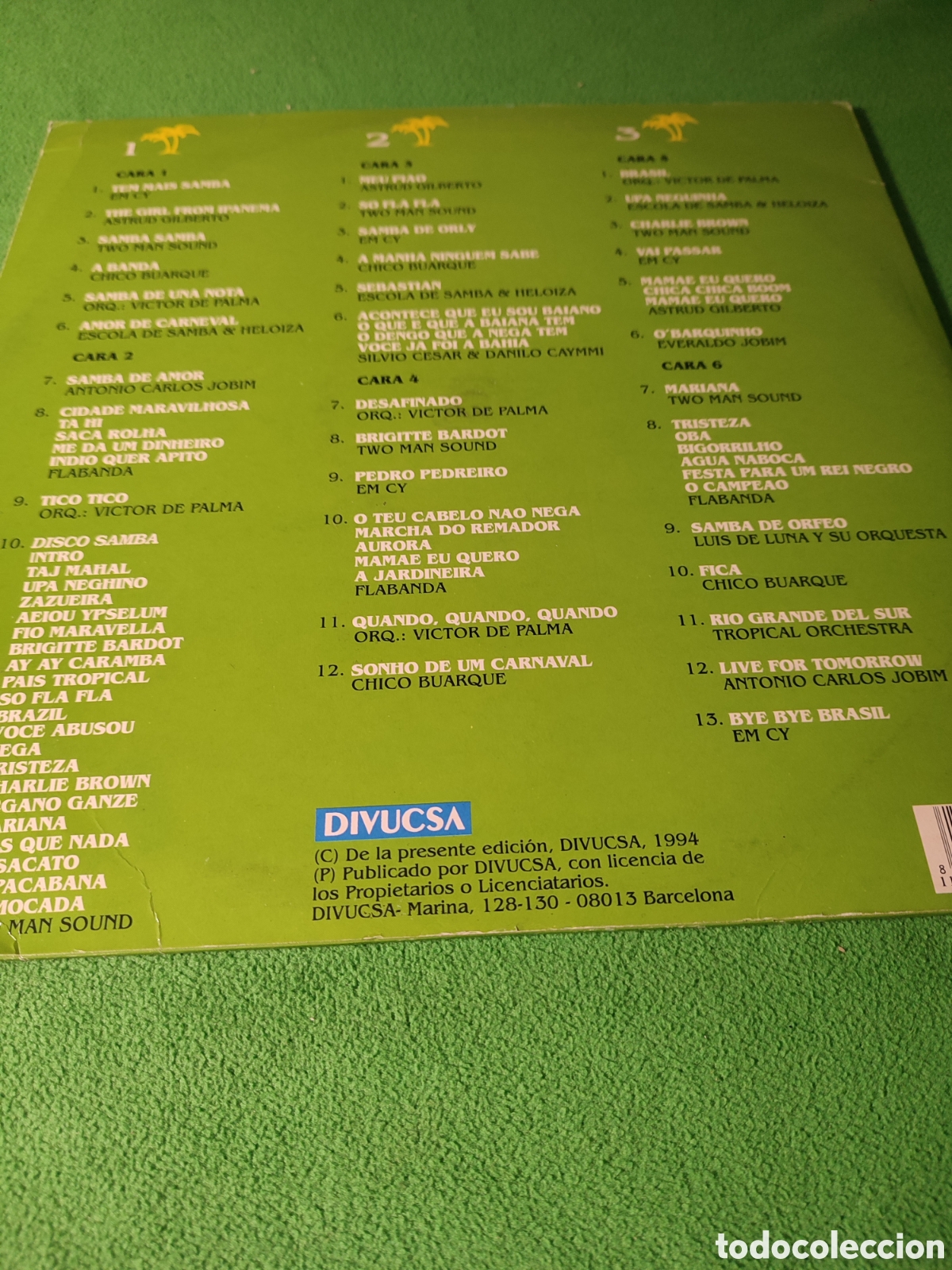 Discos de vinilo: Brazil - Bossa e Samba 3 Lps edici&oacute;n 1994 - Foto 2