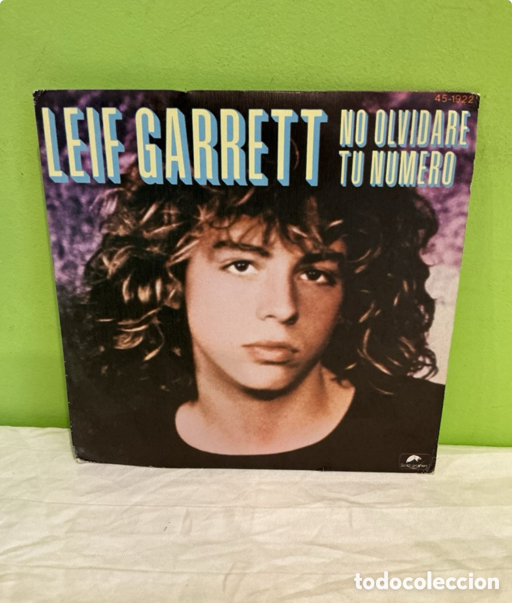 Discos de vinil: Leif Garrett &ndash; No olvidar&eacute; tu n&uacute;mero &ndash; Single 1979