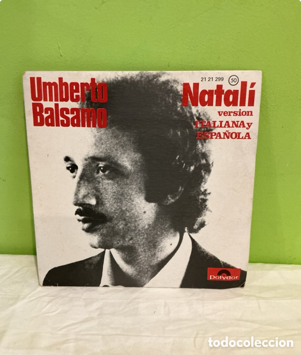 Discos de vinil: Umberto Balsamo &ndash; Natal&iacute; &ndash; Single 1975