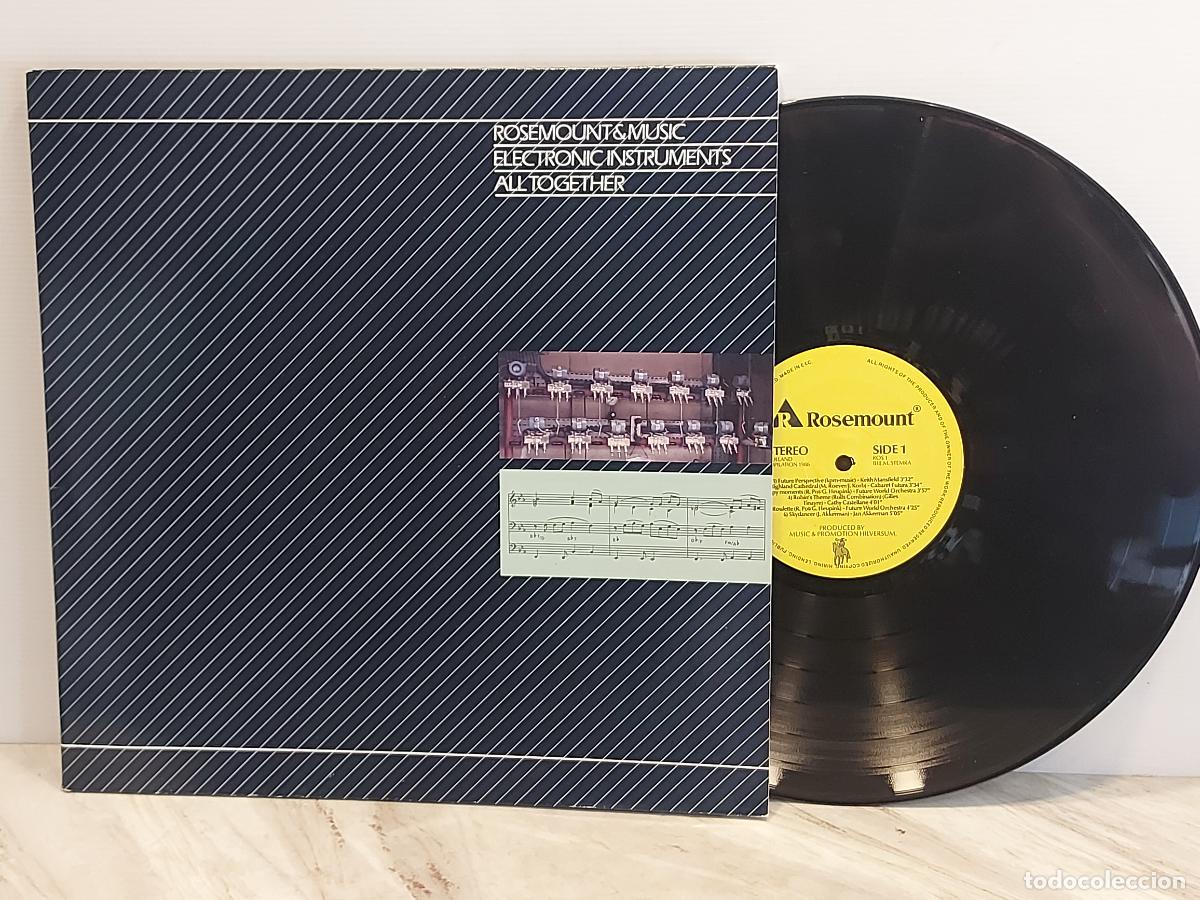 Disques de vinyle: ROSEMOUNT & MUSIC | ELECTRONIC INSTRUMENTS ALL TOGETHER | LP HOLANDA 1986 | PROMOCIONAL | MBC. ***