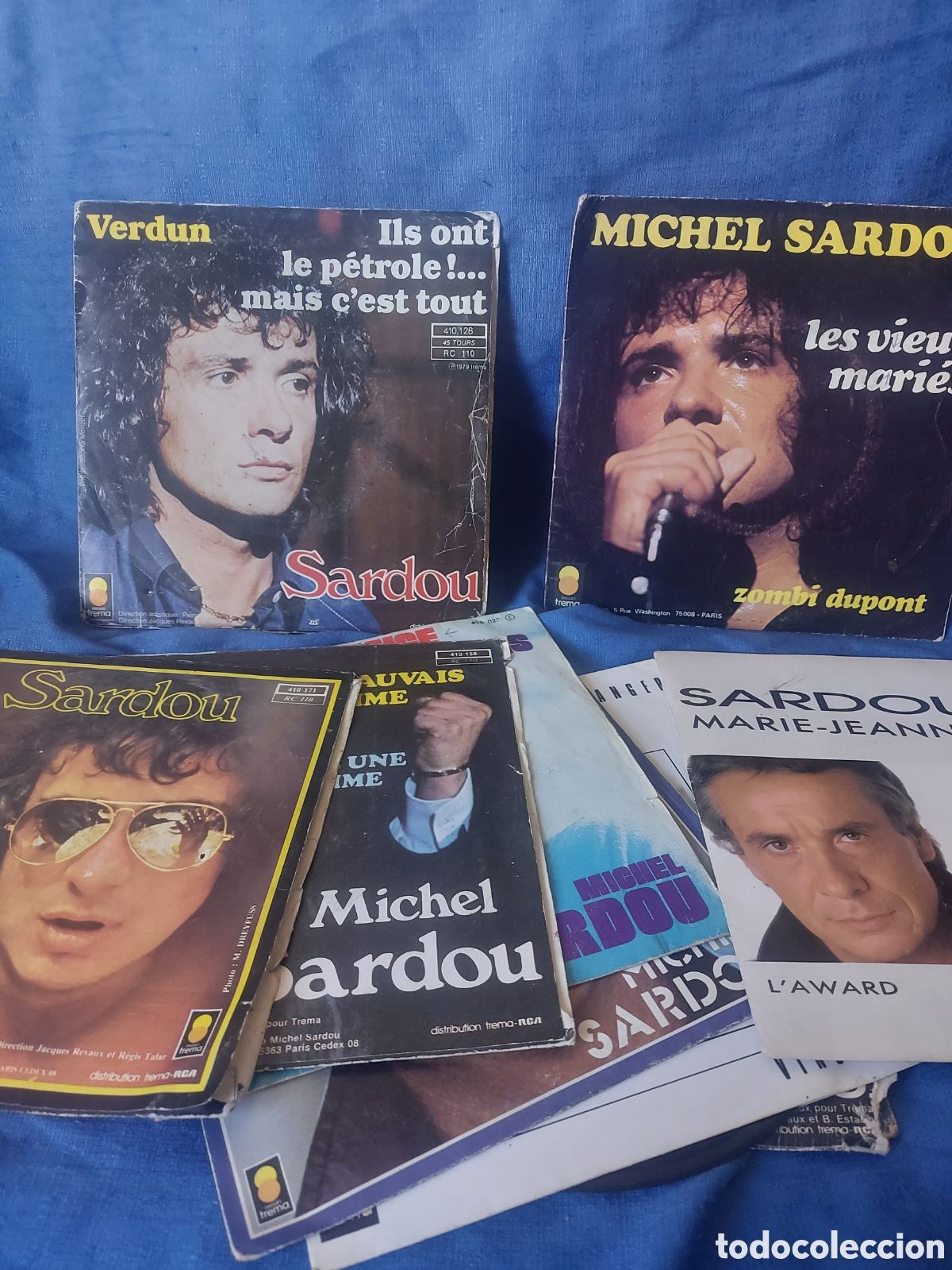 Discos de vinilo: 10 discos de vinilo michel sardou anos 70-80
