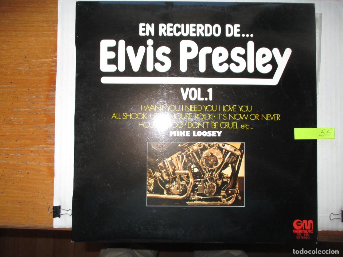 Discos de vinilo: DISCO LP , MIKE LOOSEY , EN RECUERDO DE ELVIS PRESLEY , VER FOTOS ,BUEN ESTADO