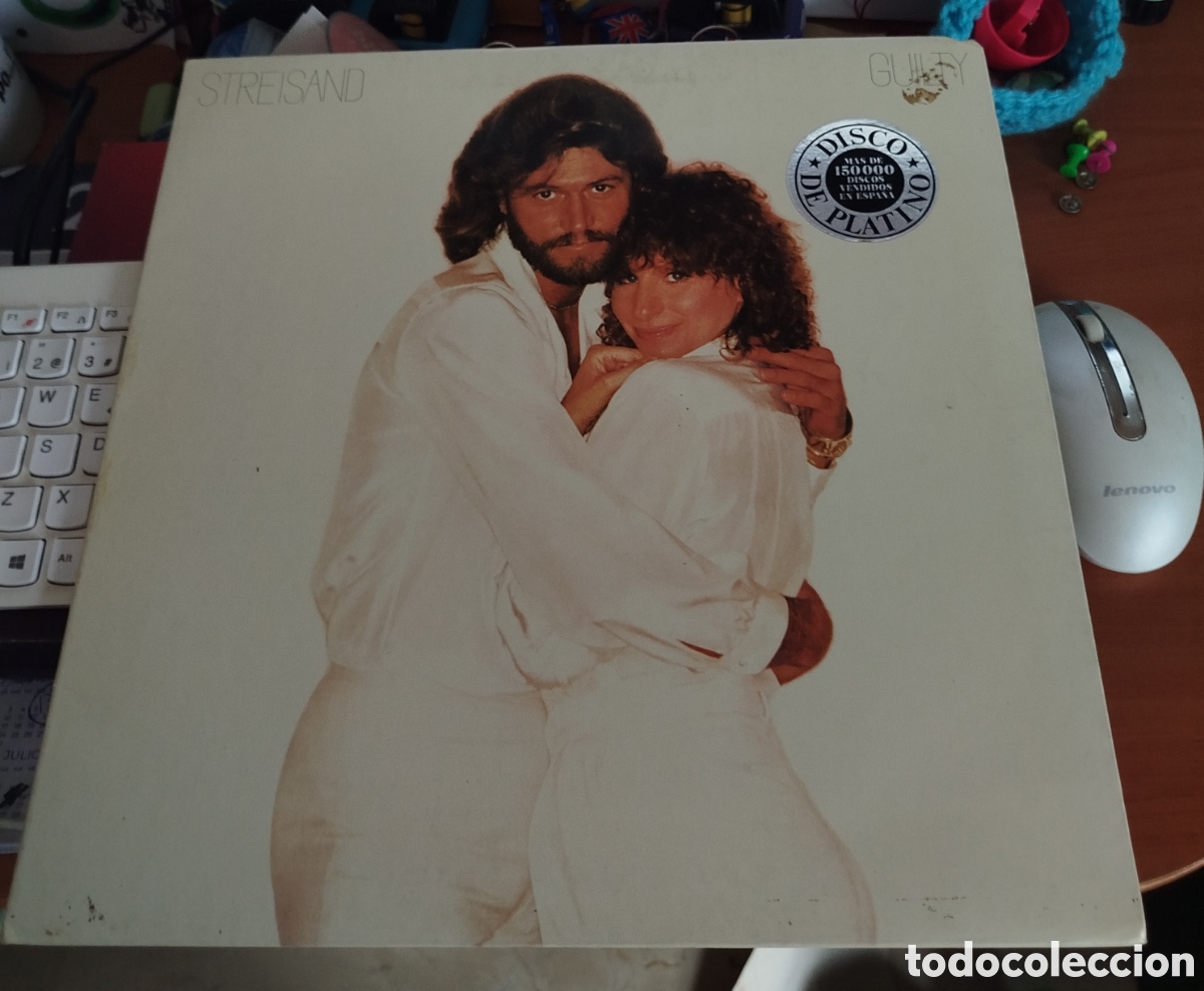 Discos de vinilo: Barbra Streisand - Guilty . Portada abierta