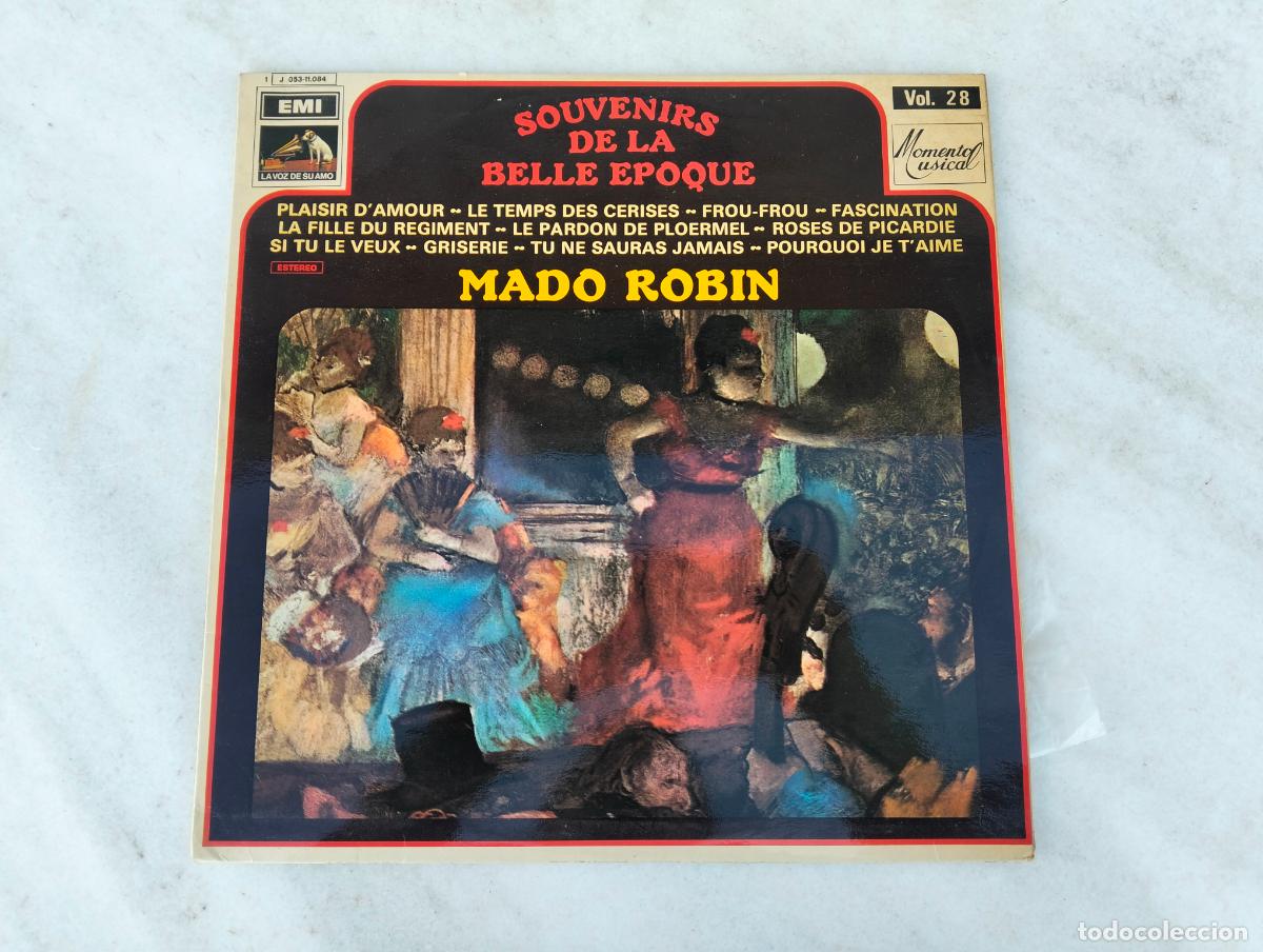 Discos de vinil: Mado Robin souvenirs de la belle epoque plaisir d'amour le temps cerises disco de vinilo vintage lp