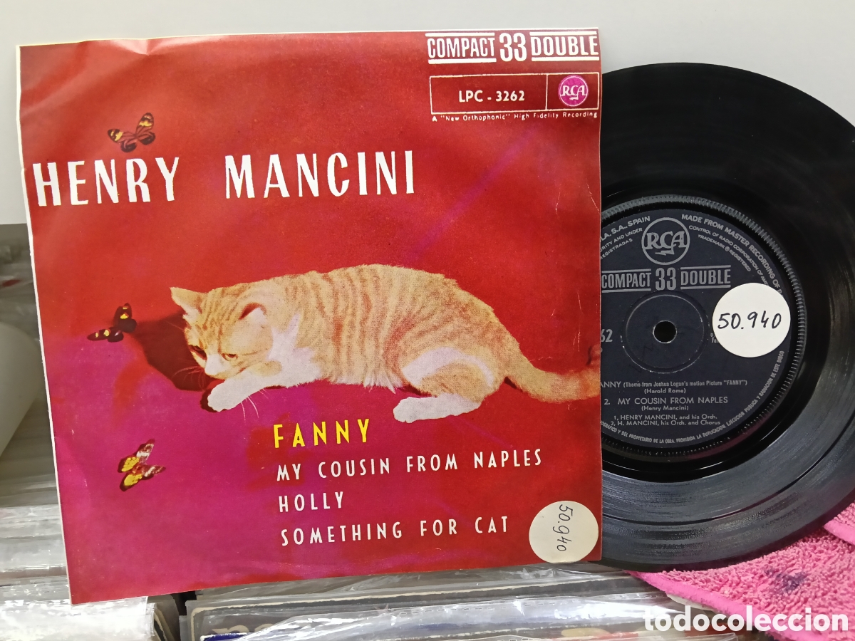 Discos de vinilo: Henry Mancini ep Fanny + 3 Espa&ntilde;a 1962