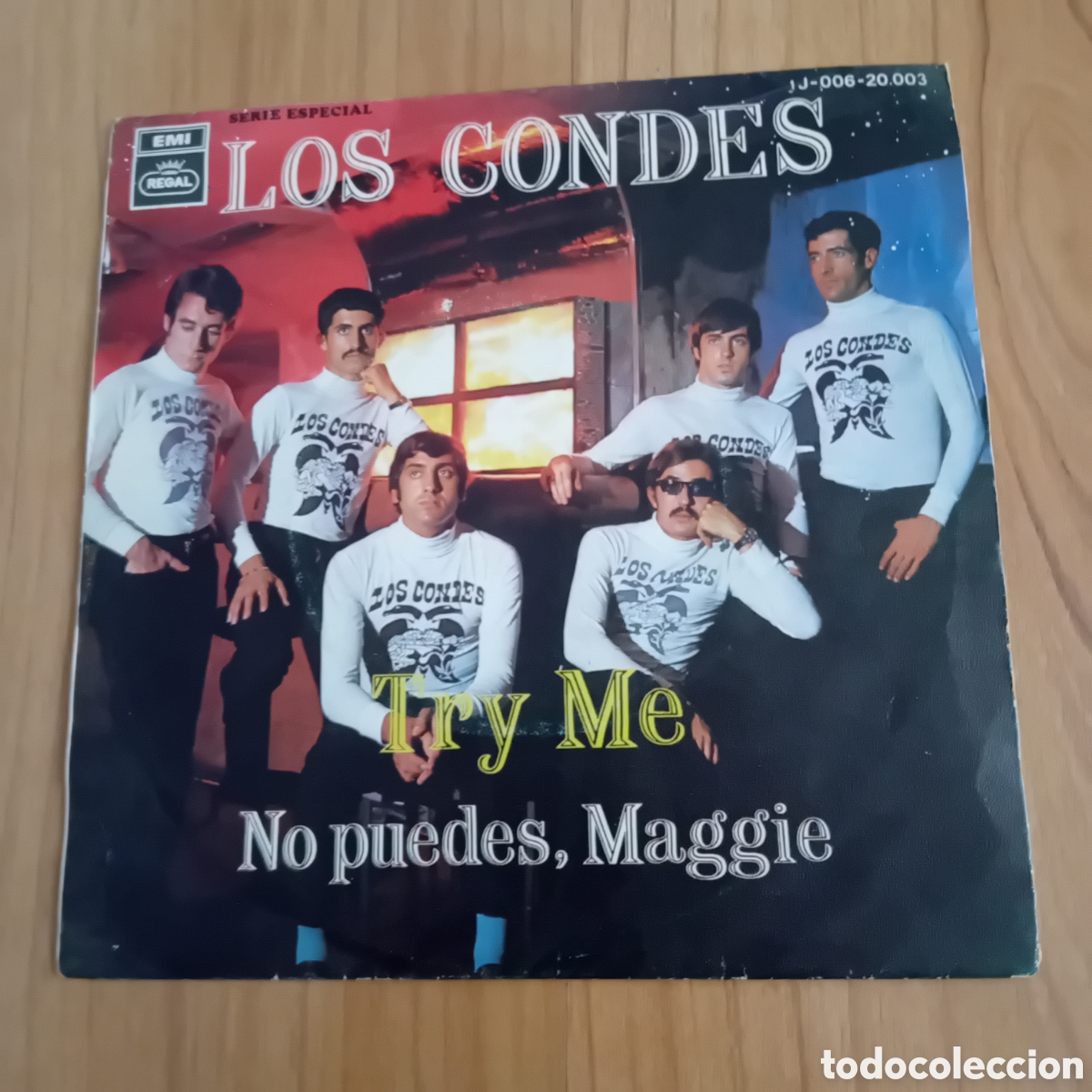 Discos de vinilo: LOS CONDES. TRY ME. NO PUEDES, MAGGIE