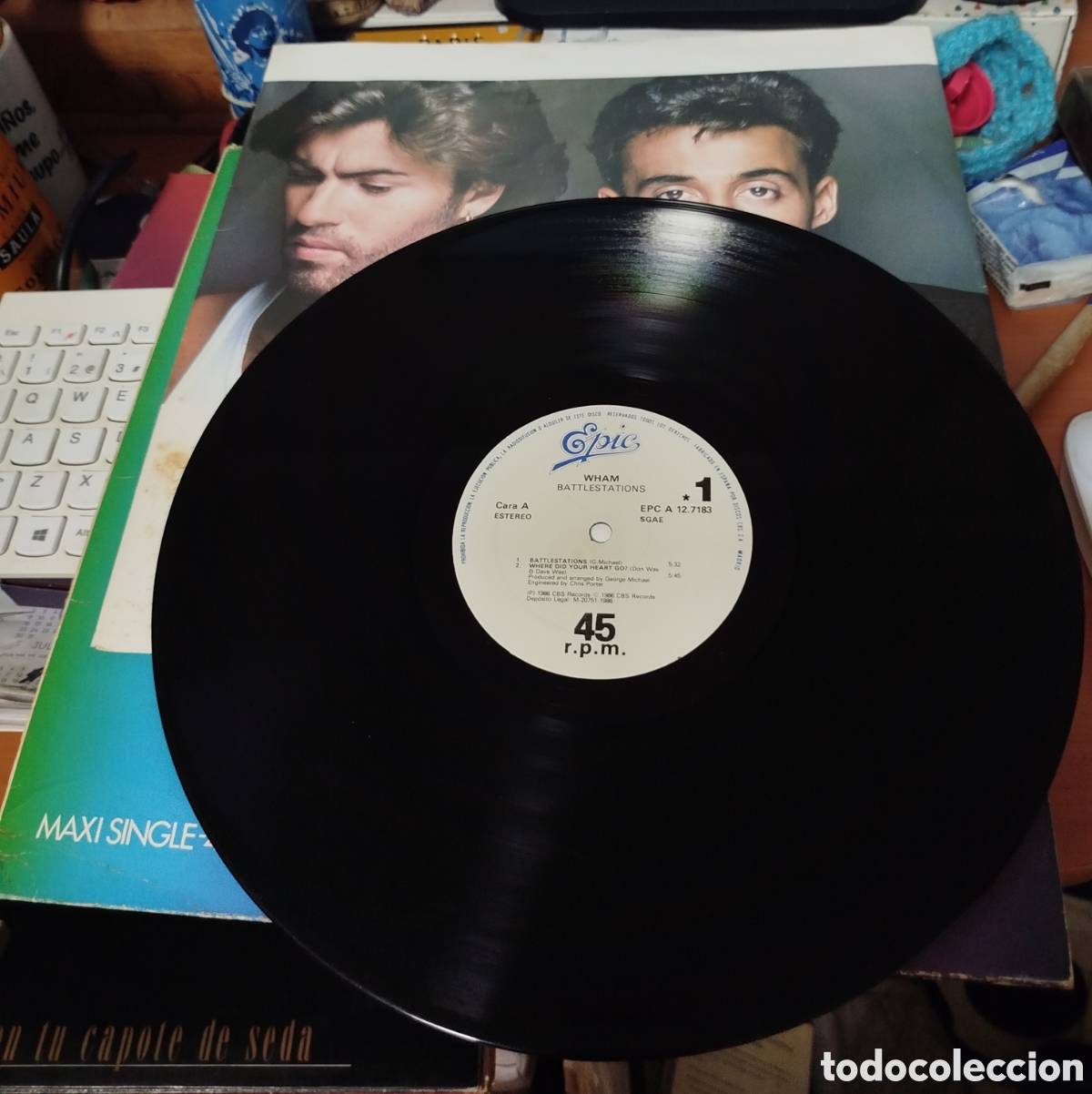 Discos de vinilo: Wham! - Batlestations - Foto 2