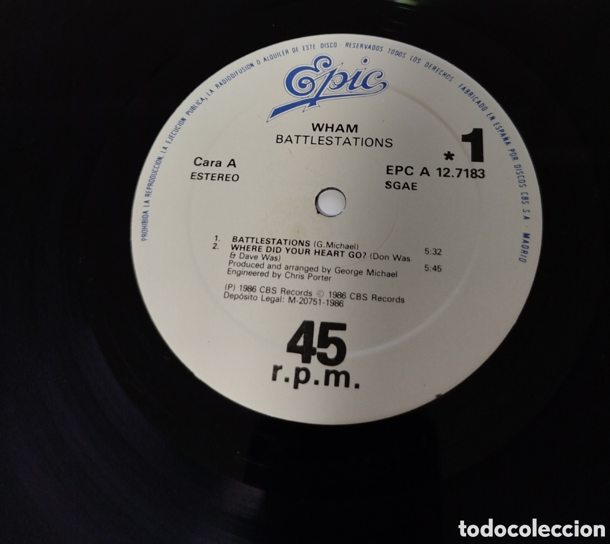 Discos de vinilo: Wham! - Batlestations - Foto 3