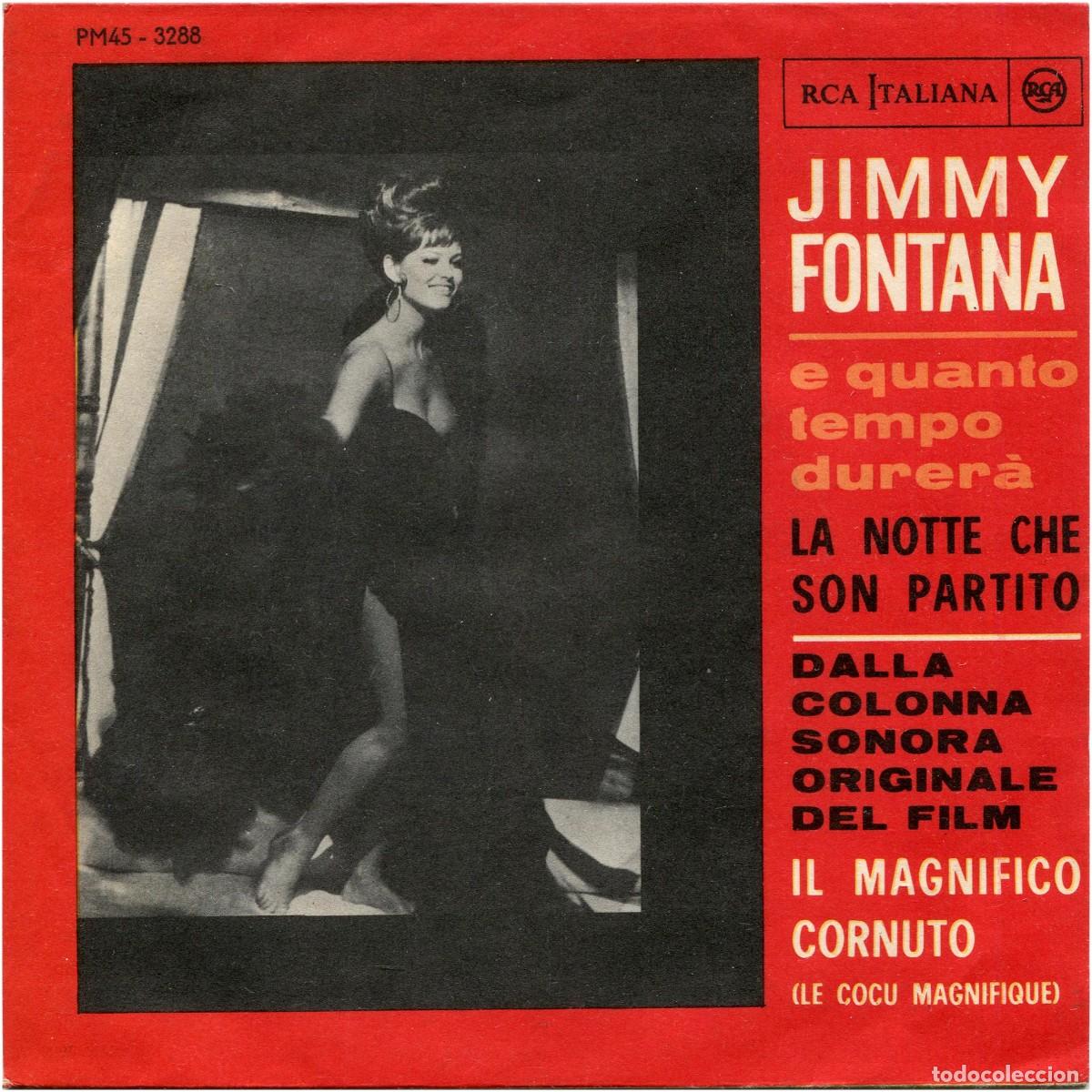 Discos de vinil: Jimmy Fontana, Carlos Pes e il suo complesso - E quanto tempo durer&aacute; - SG Italia 1964 - EX/EX