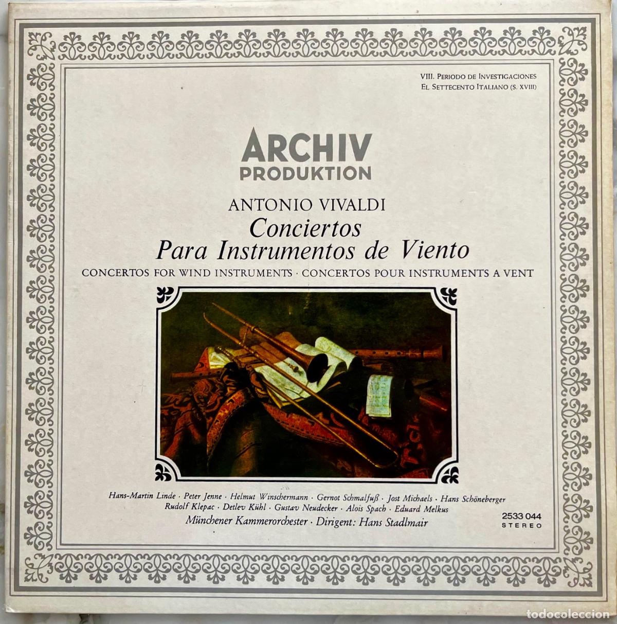 Discos de vinilo: ANTONIO VIVALDI. CONCIERTOS PARA INSTRUMENTOS DE VIENTO. LP ORIGINAL ESPA&Ntilde;A 1978 PORTADA DOBLE