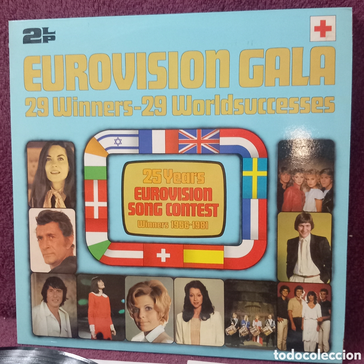 Discos de vinil: LP DOBLE/EUROVISION GALA/GANADORES 1956-1981(COMO NUEVO y EXCELENTE)