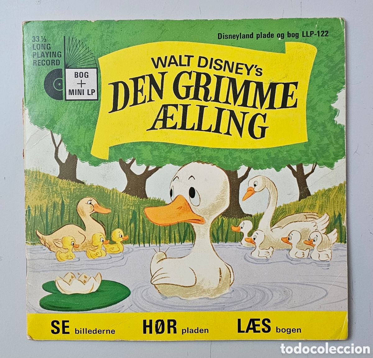 Discos de vinilo: EP WALT DISNEY DEN GRIMME &AElig;LLING (Dinamarca - Disneyland - 1972) EL PATITO FEO Libreto 26 pag.